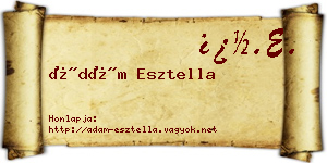 Ádám Esztella névjegykártya